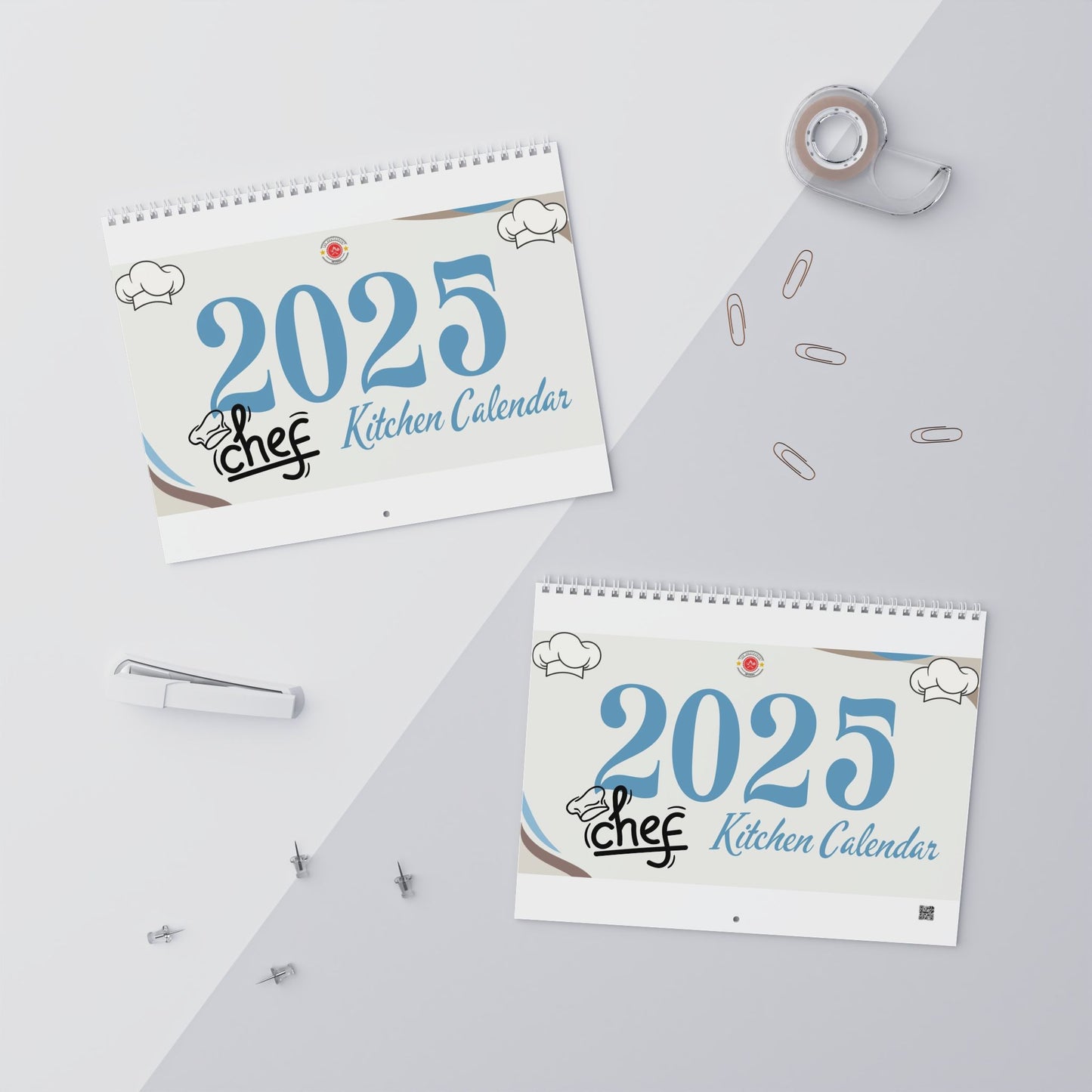 Kitchen Wall Calendar 2025 for Chef or Cook